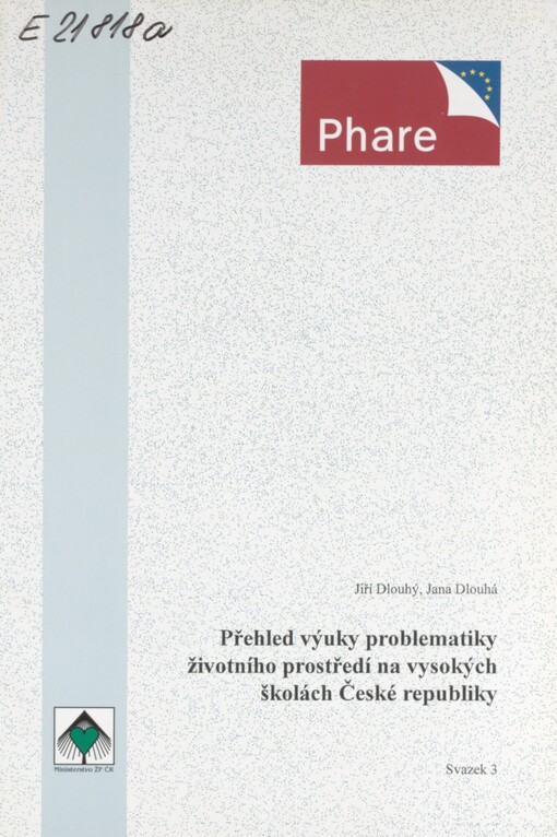 Přehled výuky problematiky životního prostředí na vysokých školách České republiky