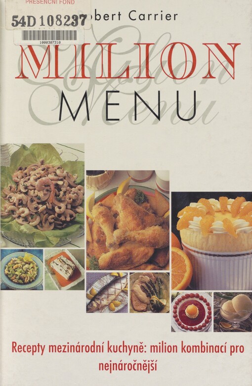 Milion menu