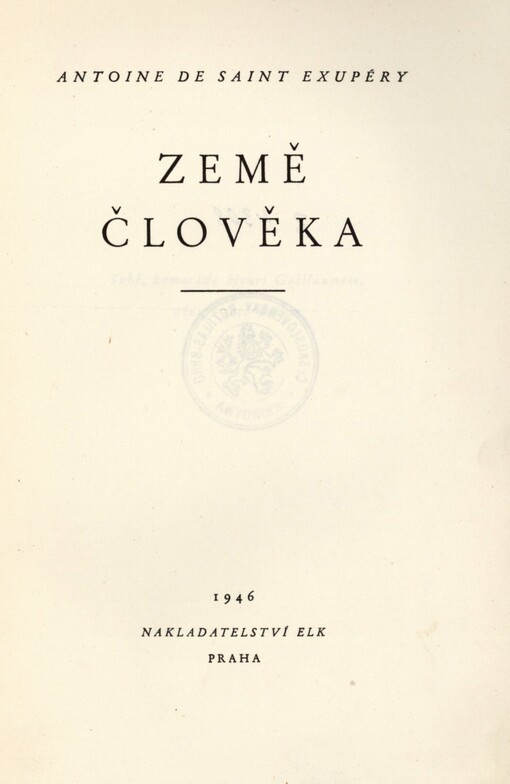 Země člověka: román