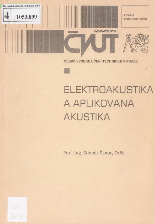 Elektroakustika a aplikovaná akustika