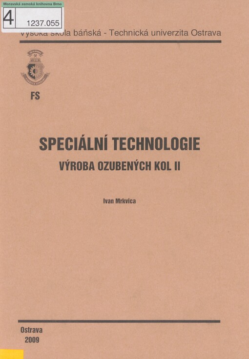Speciální technologie: výroba ozubených kol II