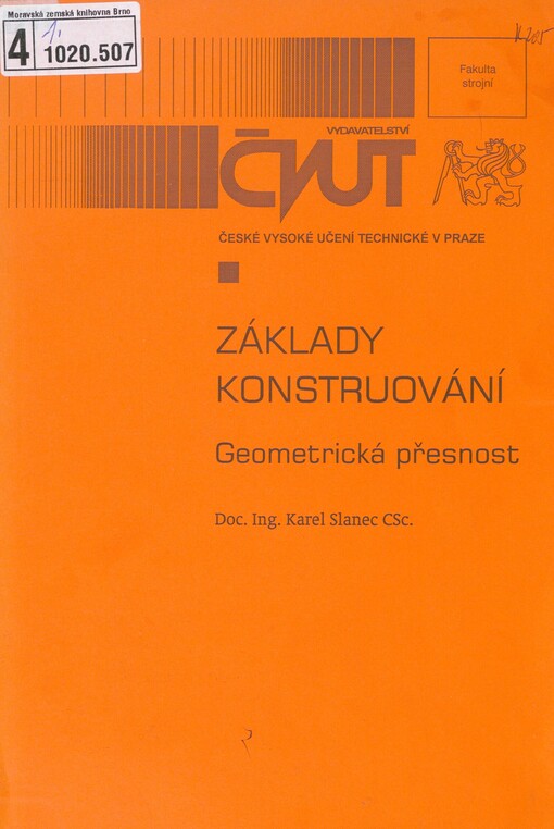Základy konstruování: geometrická přesnost