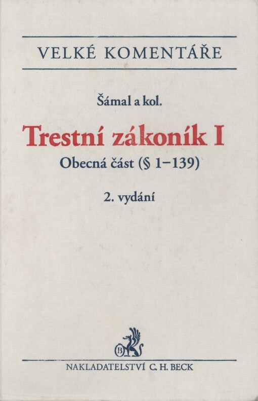 Trestní zákoník: komentář