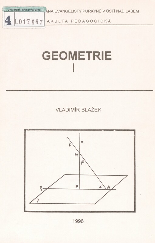 Geometrie. I