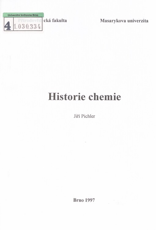 Historie chemie