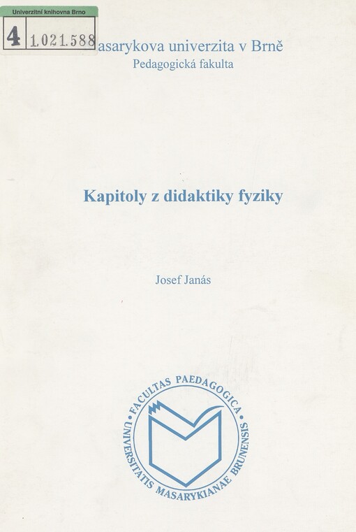 Kapitoly z didaktiky fyziky