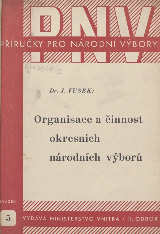 Organisace a činnost okresních národních výborů