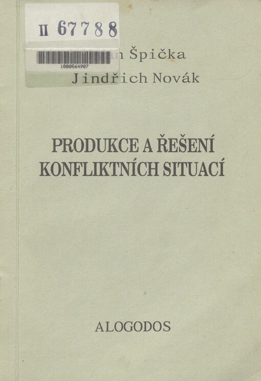 Produkce a řešení konfliktních situací