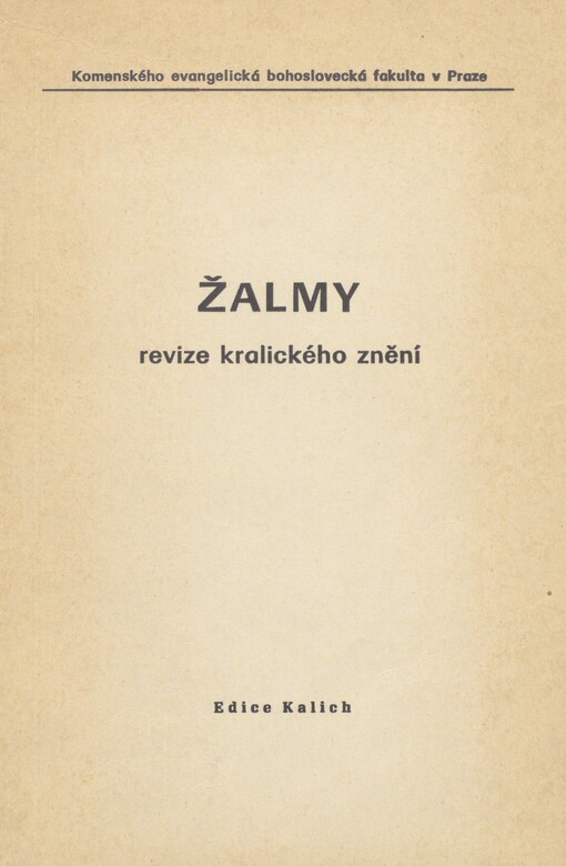 Žalmy: revize kralického znění