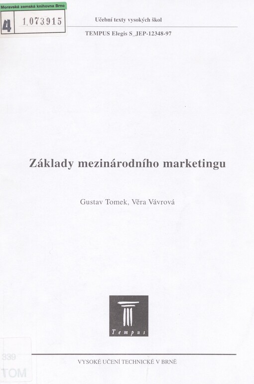 Základy mezinárodního marketingu