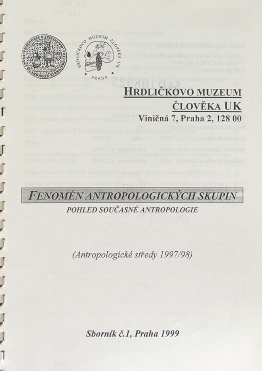 Fenomén antropologických skupin: pohled současné antropologie