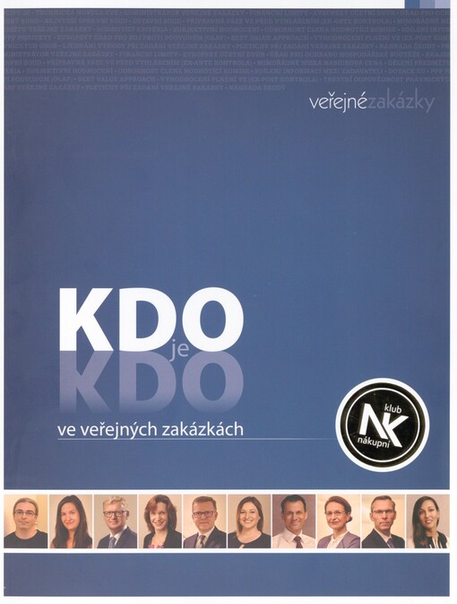 Kdo je kdo ve veřejných zakázkách