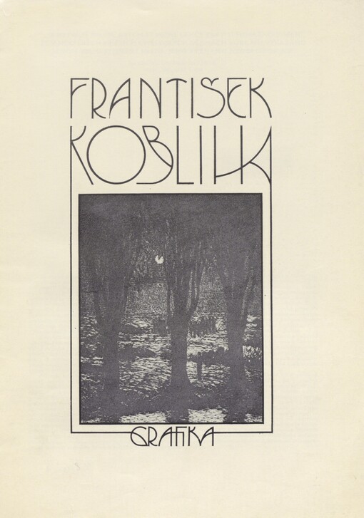 František Kobliha: Grafika : Katalog výstavy, Roudnice nad Labem 1990
