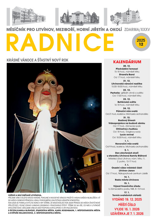 Radnice : čtrnáctideník pro Litvínov, Meziboří, Lom a okolí