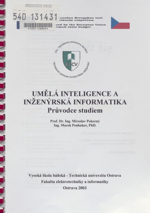 Umělá inteligence a inženýrská informatika: průvodce studiem