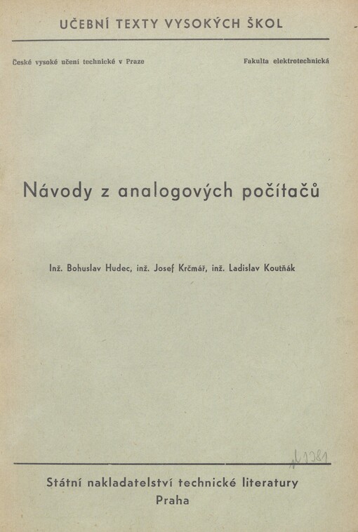 Návody z analogových počítačů