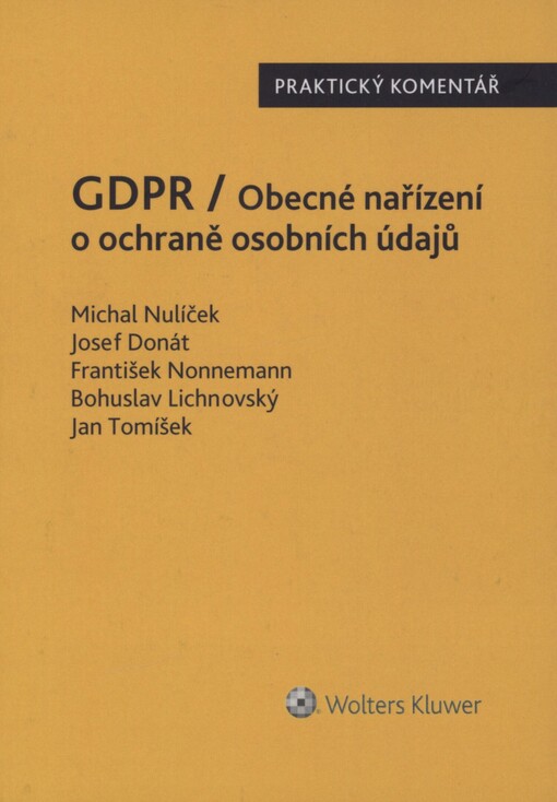 GDPR - obecné nařízení o ochraně osobních údajů