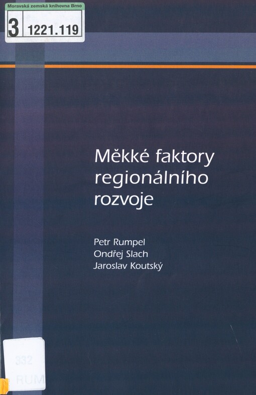 Měkké faktory regionálního rozvoje
