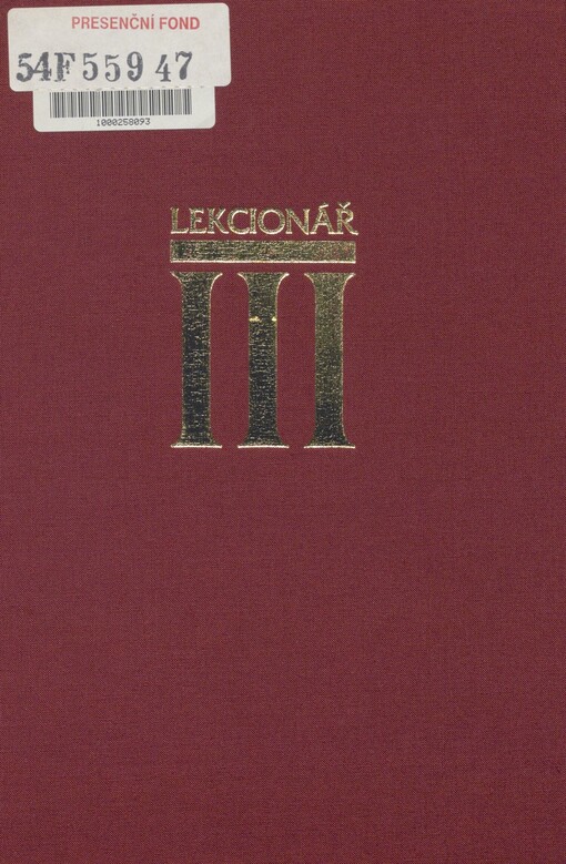Lekcionář. III. Feriální lekcionář pro liturgické mezidobí od 1. do 17. týdne