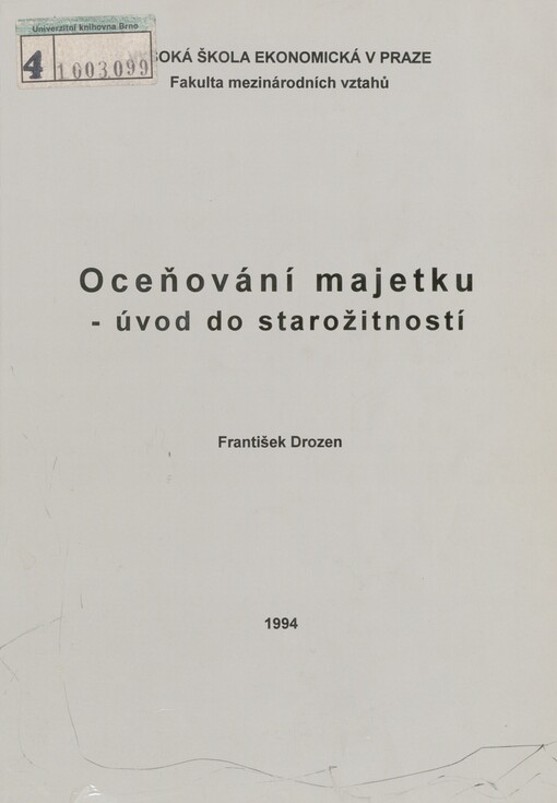 Oceňování majetku - úvod do starožitností