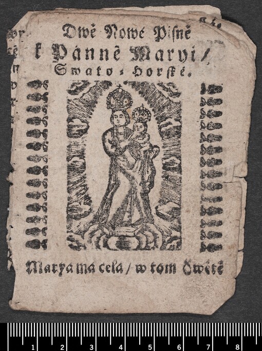 Dwě Nowé Pjseně k Panně Maryi, Swato-Horské: Marya ma cela, v tom Swětě