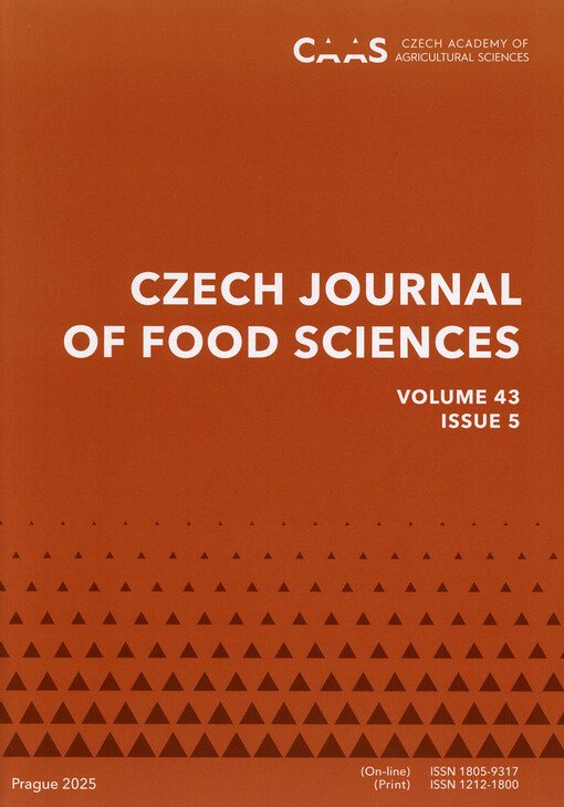 Czech journal of food sciences