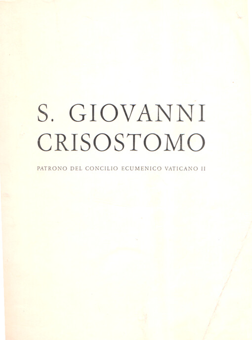 S. Giovanni Crisostomo (347-407)