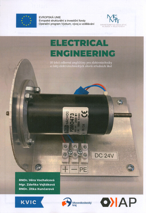 Electrical engineering : 10 lekcí odborné angličtiny pro elektrotechniky a žáky elektrotechnických oborů středních škol