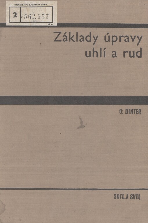 Základy úpravy uhlí a rud