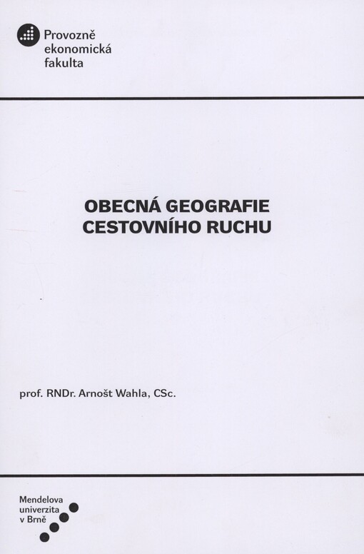 Obecná geografie cestovního ruchu