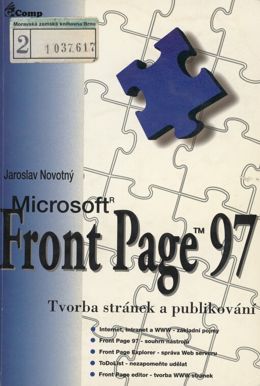 Microsoft Front Page 97: tvorba stránek a publikace