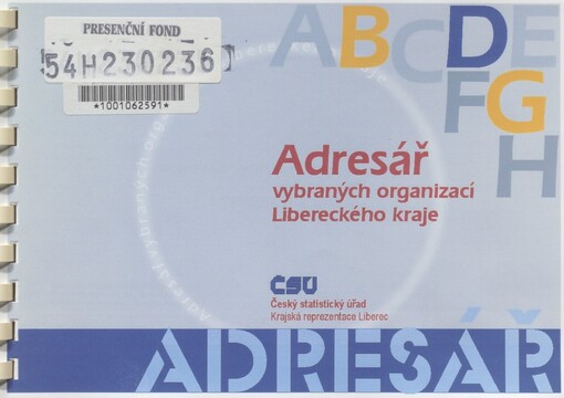 Adresář vybraných organizací Libereckého kraje