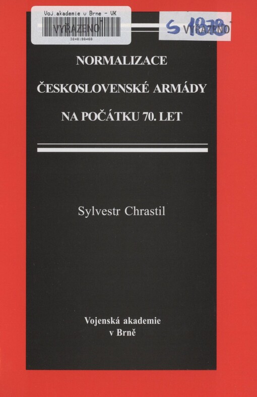 Normalizace československé armády na počátku 70. let