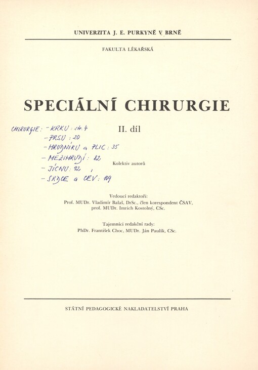 Speciální chirurgie