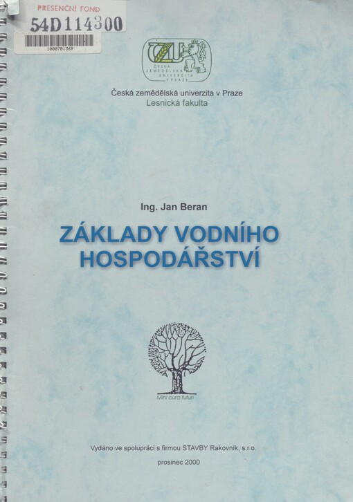 Základy vodního hospodářství