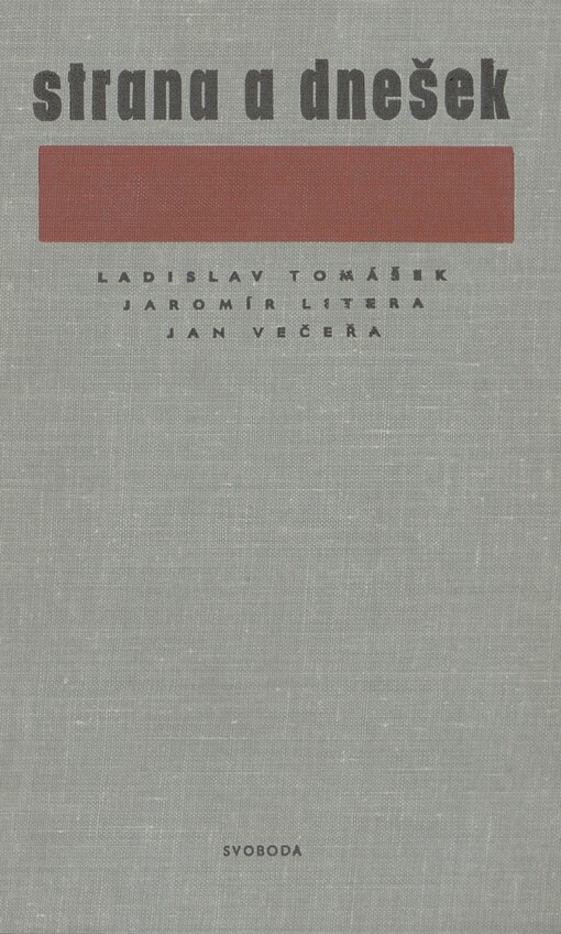 Strana a dnešek: problémy učení o straně : příspěvek k obecnému východisku