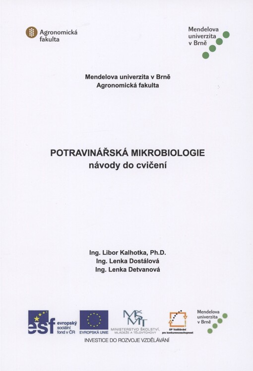 Potravinářská mikrobiologie: návody do cvičení