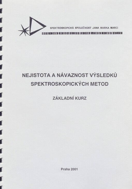 Nejistota a návaznost výsledků spektroskopických metod: základní kurz