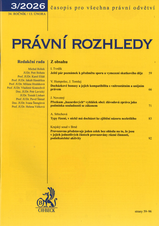 Právní rozhledy : časopis pro všechna právní odvětví