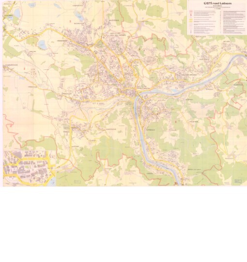 Ústí nad Labem: plán města