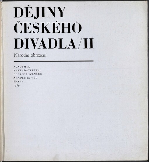 Dějiny českého divadla