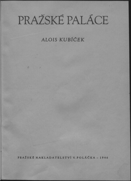 Pražské paláce