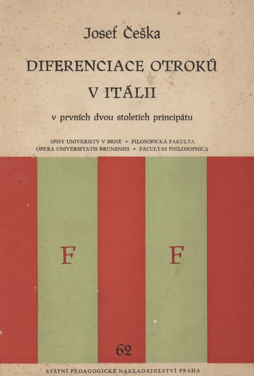 Diferenciace otroků v Itálii v prvních dvou stoletích principátu