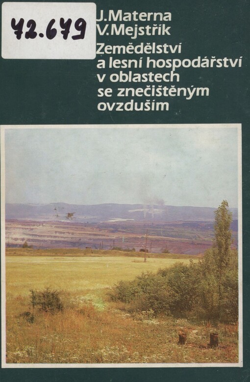 Zemědělství a lesní hospodářství v oblastech se znečištěným ovzduším