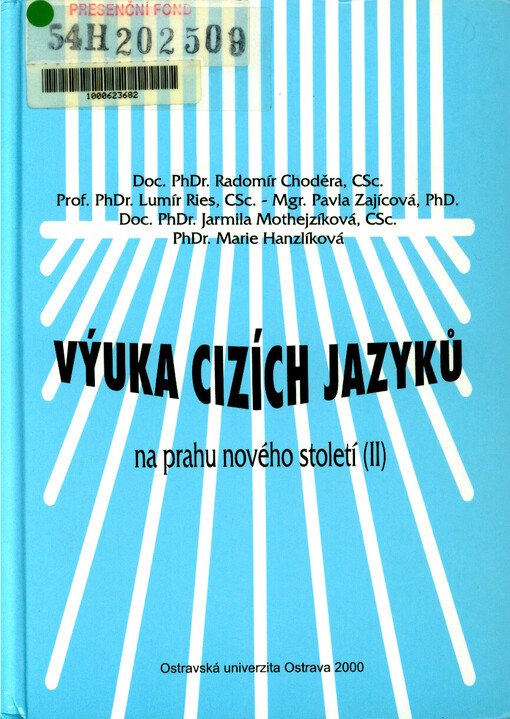 Výuka cizích jazyků na prahu nového století