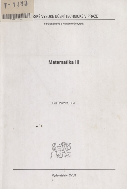 Matematika III