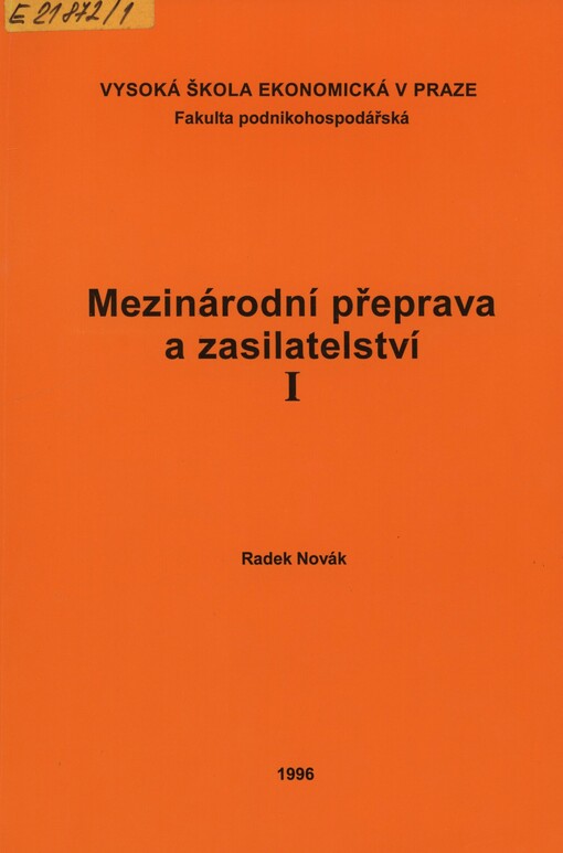 Mezinárodní přeprava a zasilatelství I