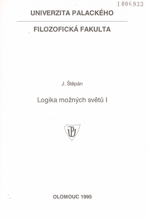 Logika možných světů I