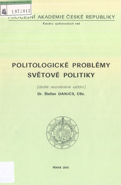 Politologické problémy světové politiky