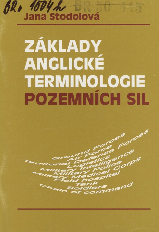 Základy anglické terminologie pozemních sil